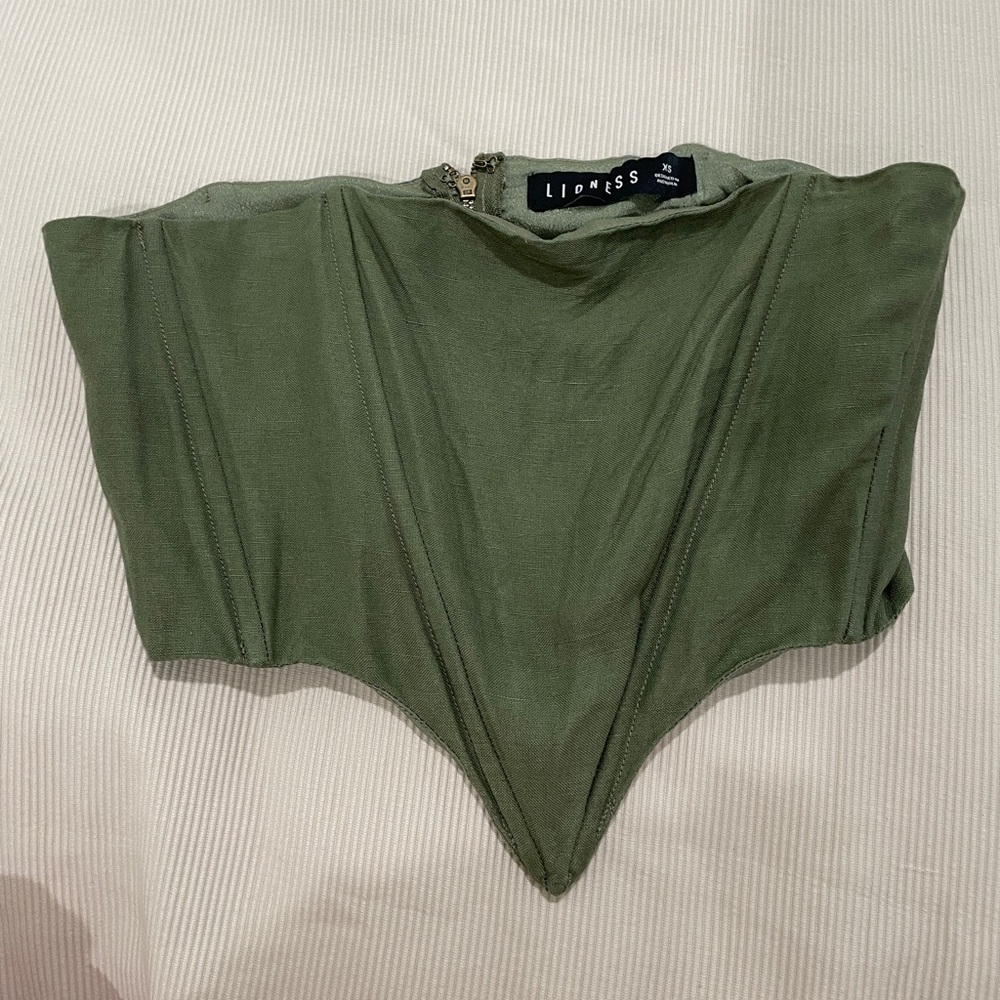 Lioness Crop Tube Top- XS
